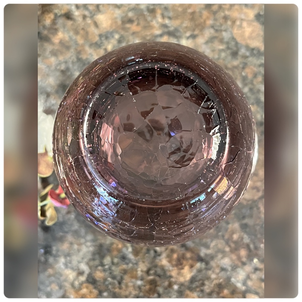 Pier 1-Amethyst Crackle Tumblers-Set of Four-Remarkable!!! - Picture 7 of 7
